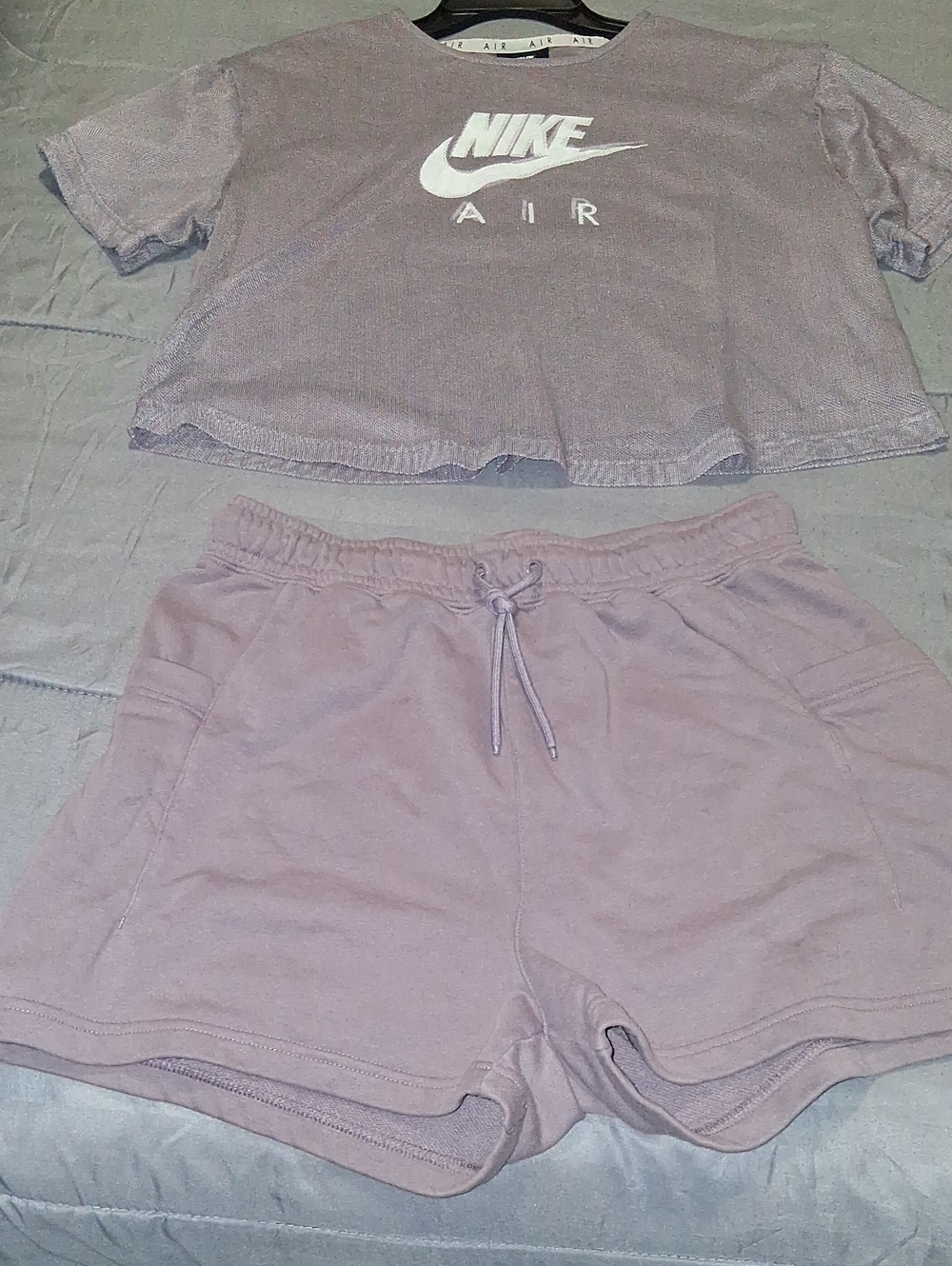 Nike Women's Mauve Athletic Lounge Shorts - Drawstring Waist